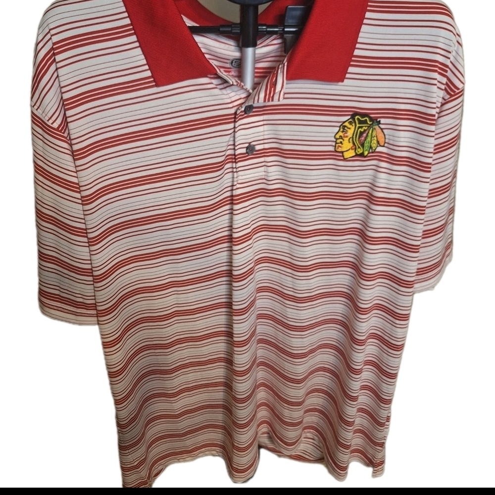 NWT Chicago  NHL Blackhawks Men's Polo Shirt Size 2XL